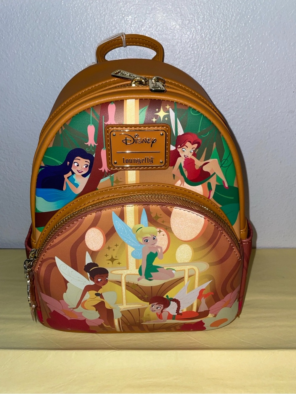 Exclusive Loungefly Disney Tinker Bell Pixie Hollow Fairies GITD Mini Backpack